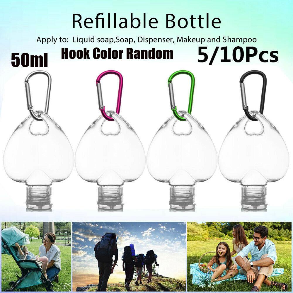 With Key Ring Plastic Empty Spray Bottle Refillable Bottle Cosmetic Container Hand soap Bottle