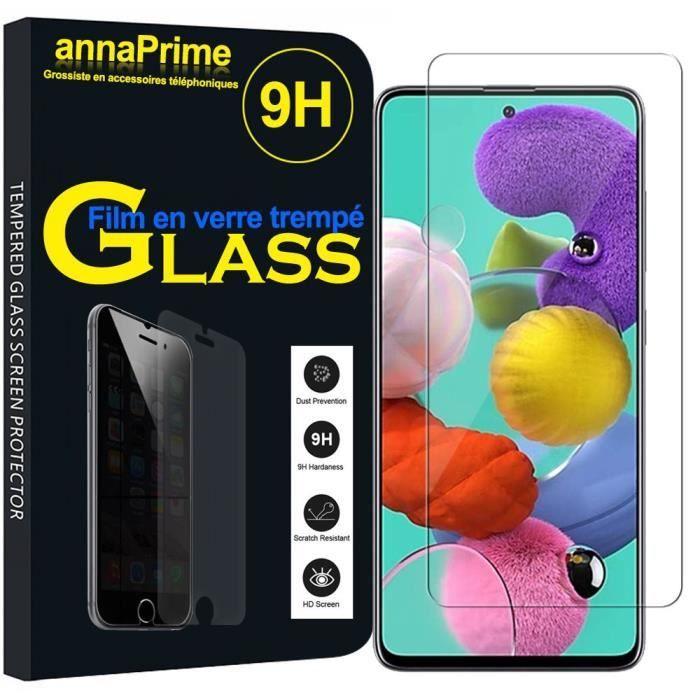 Film de protection - VCOMP - Samsung Galaxy A51 - Verre Trempé - Résistant aux rayures - 1 unité