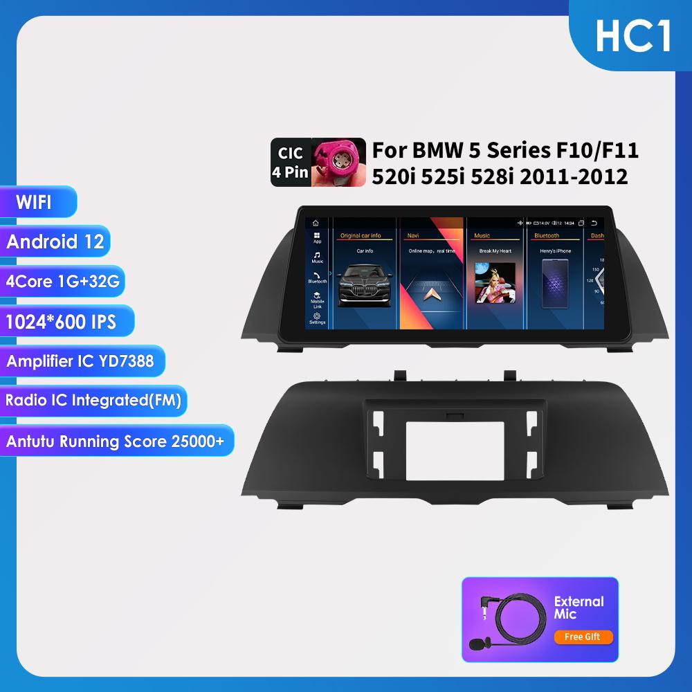 OSSURET Android Car Stereo для BMW F10 F11 520i 525i 528i CIC NBT 2011 - 2017 Автомобильный Радио Мультимедийный Плеер GPS Плеер 1920*720 Интеллектуальный Экран RDS