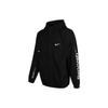 Men's Nike Alphabet Logo Printing Woven Hooded Jacket Autumn Black DX6311-010