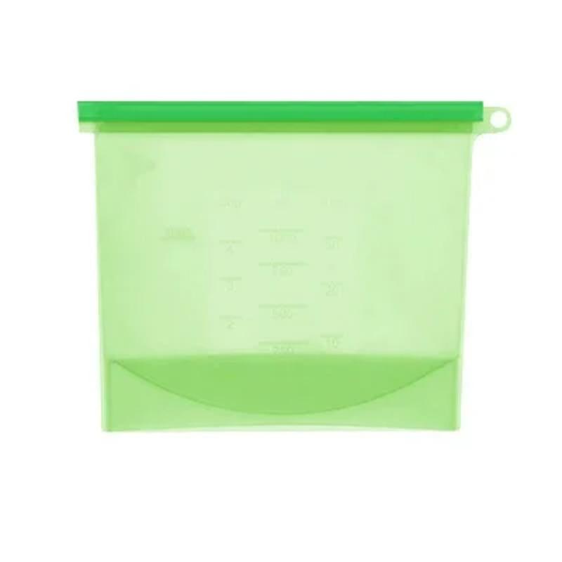 Silicone Bags Reusable Silicone Food Bag Airtight Seal Food Preservation Bag Food Grade for Vegetable, Liquid, Snack, Meat