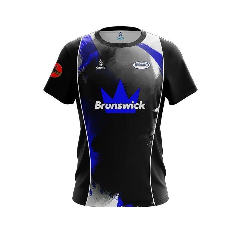 New Brunswick Cute Garden Gnome Floral Split Color Bowling Jersey Short Sleeve Performance Sports Tee Fan Casual Streetwear