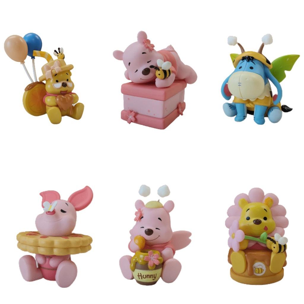 Kid Xmas Gift 6pcs Pooh Bear Winnie Eeyore Piglet Figure Toy Model Cake Topper
