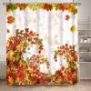 Fall Maple Leaves Shower Curtain Autumn Plants Nature Scenery Bath Curtain Thanksgiving Harvest Bathroom Decor Fabric Farmhouse