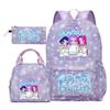 Korean Drama Inspired School Backpack Set With Lunch Bag Pencil Case Teen Girls Nylon 13-inch Laptop Compatible