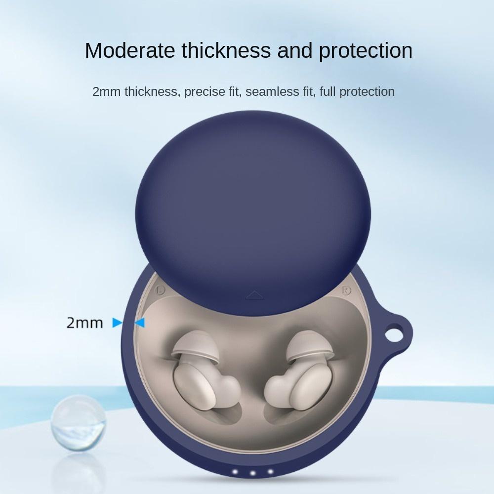 Soft Earphone Case Silicone with Hook Protector Cover Anti-drop Dustproof Protective Sleeve for Anker Soundcore Sleep A20