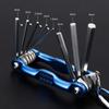 Folding Portable Hexagonal Wrench Set Metal Metric Chave Allen Key Hex Screwdriver Wrenches Hand Tool Repair Tools