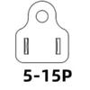 Tekit 5-15P To 5-15R & 5-20R, 15-Amp Household AC Plug To 20-Amp T-Blade Power Adapter; Nema 5-15P To 5-15R/5-20R 20-Amp Comb AC Adapter (5-15P To 5-1
