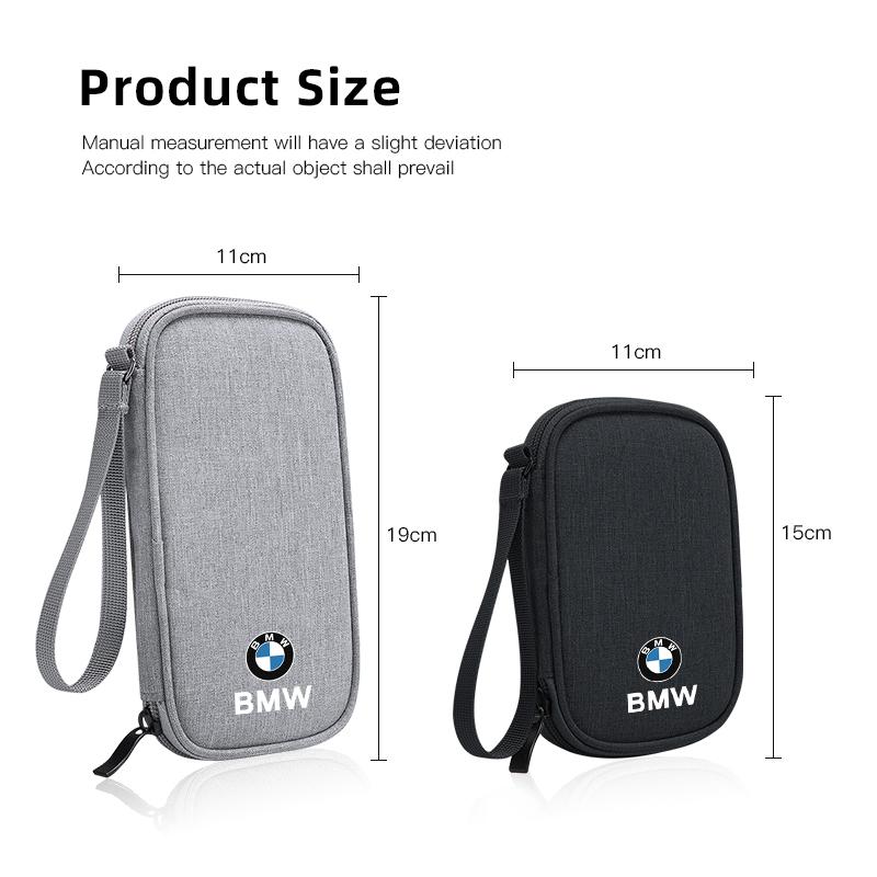Car Cable Drive Earphone Charger Protable Storage Bag Valve Cap For BMW X1 X2 X3 X5 X4 X6 X7 iX3 F20 F10 F07 E70 E46 E90 E92 E60 bzcp38