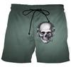Beach Shorts Men's 3D Skull Print, Informal Sports Shorts, Comfortable Surf Shorts for Summer