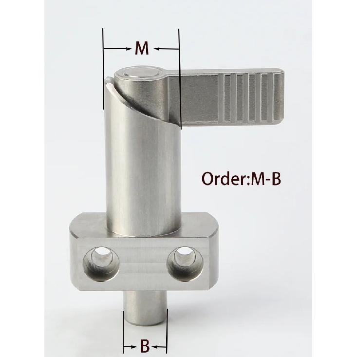 Stainless Steel L Handle Locking Pin, Threaded Spring Pin for Positioning and Fixing