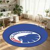 FC Copenhagen Printed Round Crystal Velvet Rug Soft Non Slip Floor Carpet For Bedroom Holiday Gift