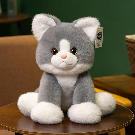 Милая плюшевая кукла в виде животного: Лиса, Кот, Обезьяна, Кролик, Собака - Сидячая поза, Комфортная игрушка, Подарок