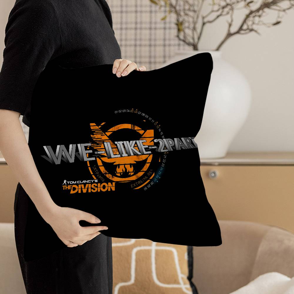 T-Tom Clancy'S The Division Cushion Cover Inches Farmhouse Decor Home Throw Pillow Covers For Couch Decorations