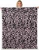 Pink Leopard Print Blanket Animal Pattern Soft Throw Bold Fashion Design Bedroom Decor Wild Style Cozy Home Textile