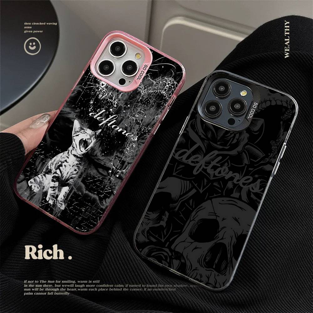Яркий чехол для телефона Deftones для iPhone 17 16 15 14 13 12 11 Pro Max Plus Матовый чехол