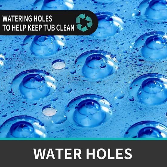 Противоскользящий коврик для ванны из ПВХ с массажной текстурой. Прочные присоски. Не имеет запаха. Устойчив к выцветанию. Легко моется. Коврик для ног для душа. Семейные поставки.