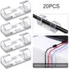 20pcs Cable Clips Organizer Self-Adhesive Cable Fixed Wire Clamp For Table Car Office Home Data Line Charger Wire Management