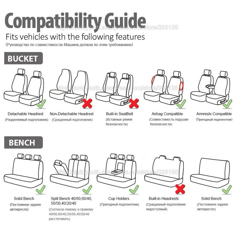 Brand Embroidery Car Seat Covers Set Car Organizer Universal For Golf 4 For Citroen C4 For Izh 2126 For Hyundai Ai 20 For Honda