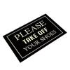 Entrance Door Carpet, Funny Sayings Understated Decorative Door Carpet, Please Take Your Shoes Off Non-slip Rug, Bathroom Floor Mat-hy