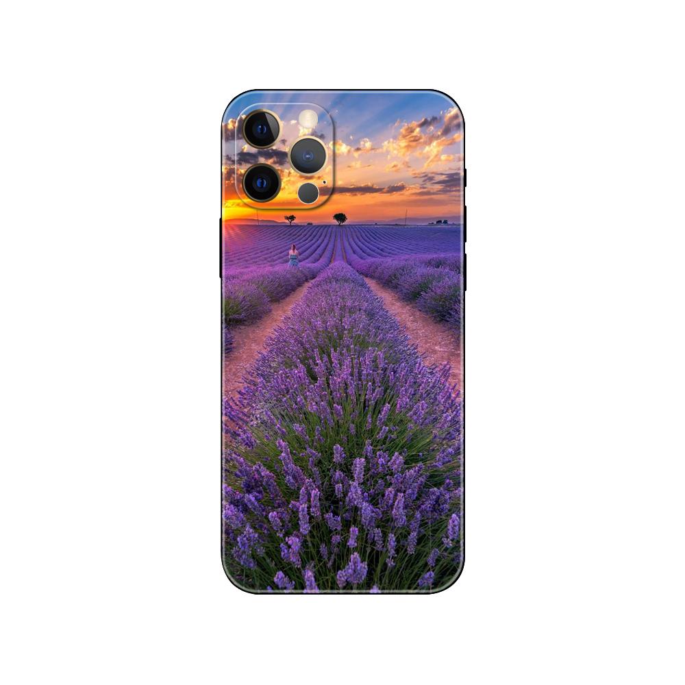 Лавандовый чехол для телефона iPhone 5 5S 2020se 6 6s 7 8 plus x 10 XR XS 11 12 13 mini pro MAX, черная задняя крышка из ТПУ