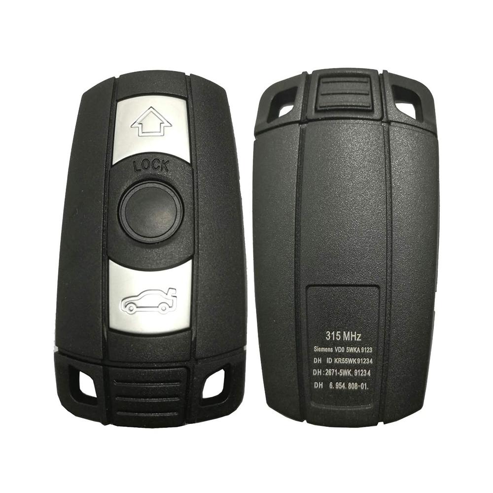 3 Keys Replacement Key Fob Case for BMW 1 3 5 Series 325i 328i 335i E90 E92 E93 X1 X3 X5 Z4 Keyless Entry Remote Key Fob Case