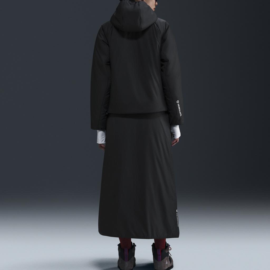 Nike Куртка Therma-FIT ACG Rope De Dope для активного отдыха, повседневная, на молнии, с капюшоном, женские куртки, цвет черный, горный-белый FV7336-010