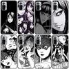 Anime Junji Ito Tees Horror Silicone Phone Case For Xiaomi Redmi Note 11 10 9 8 Pro 11T 10T 10S 9S 8T 9 9A 9C 9T Black Cover