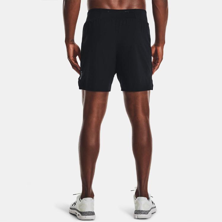 Under Armour Running Training Shorts Men Bottoms Black 1361487-001