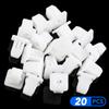 20Pcs Square White Auto Bumper Fastener For Mitsubishi Pajero EX-Outlander Sport Lancer 9 10 EX ASX GT Outlande