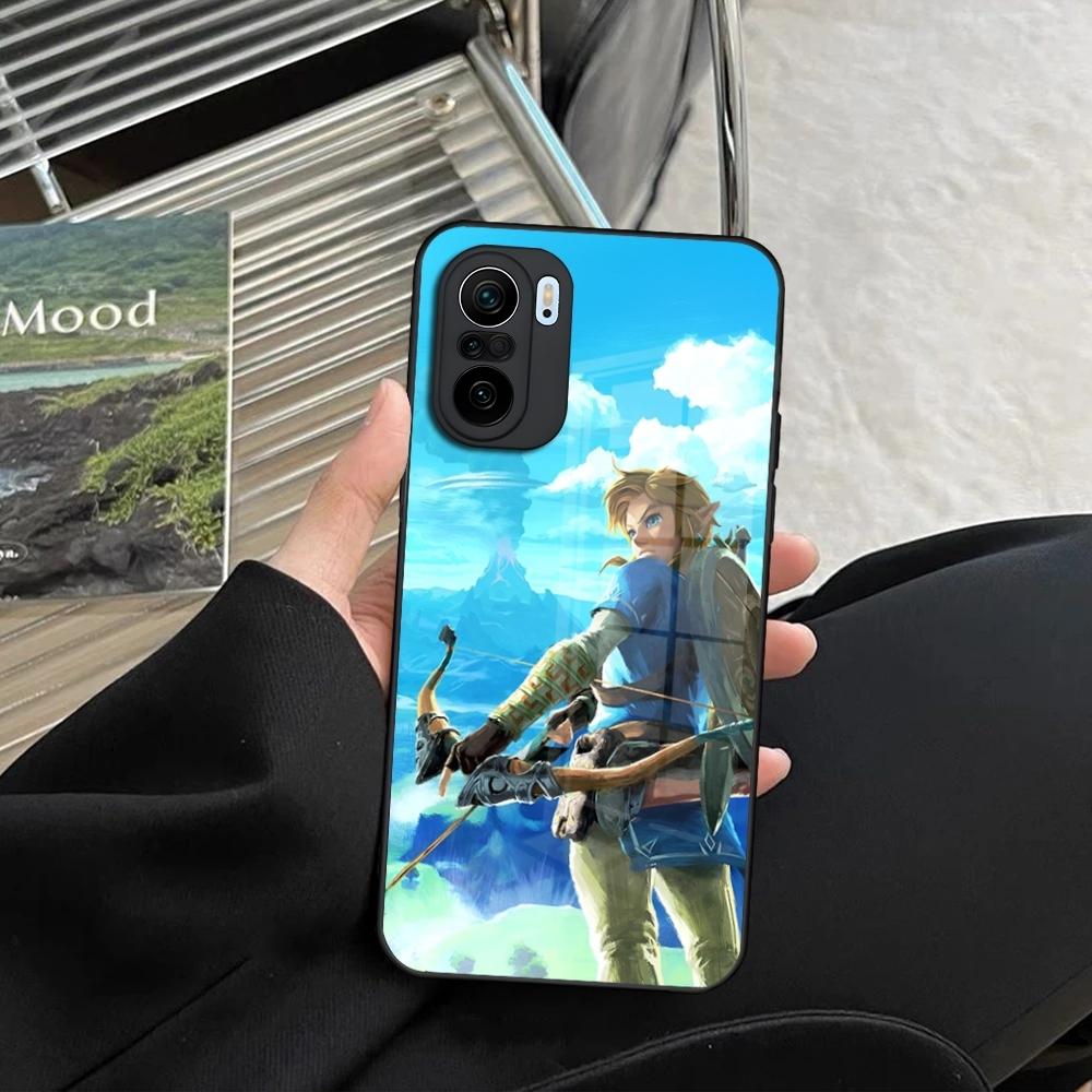 Мультяшный Аниме Игровой Чехол Z-Zelda для Телефона Xiaomi 14 13 12 11 13t 12t 11t POCO M6 M5 X6 X5 F6 F5 Ultra Pro Lite 5G закаленное стекло