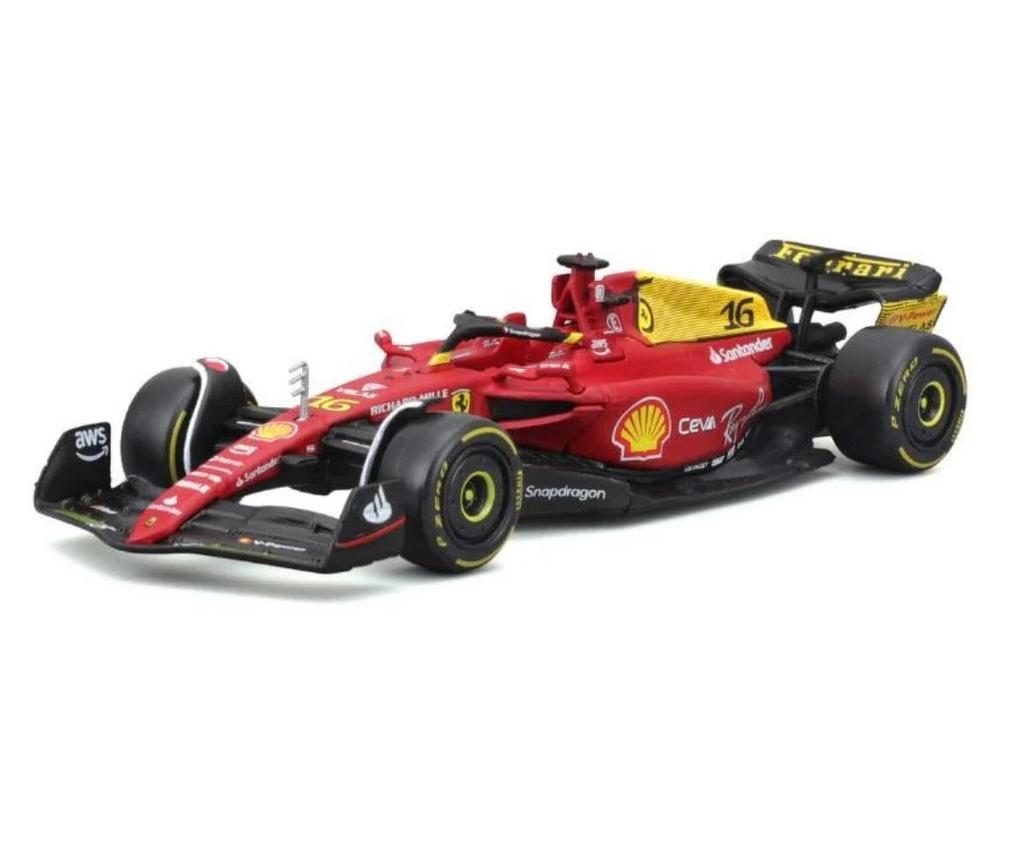 BURAGO F1 Ferrari 2022 Diecast Model Charles Leclerc Scuderia Monza 100th Anniversary Italian GP Specification CHARLES LECLERC 1/43 F1-75
