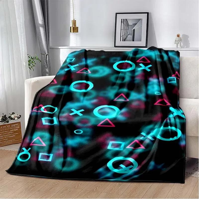 3D Мультяшный Геймпад Детская Игра Региональное Одеяло, Модное Мягкое Уютное Одеяло для Гостиной Спальни Дивана-Кровати для Путешествий Подарок на День Рождения