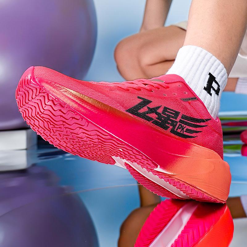 New Running Shoes Men's Flying Electric Carbon Plate Red Rabbit 7 Breathable Couple Older Children's Racing Running Female Teenagers Moving Marathon S