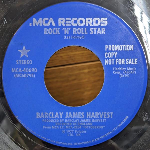 7-дюймовая пластинка BARCLAY JAMES HARVEST - Rock 'N' Roll Star MCA40690 MCA Records 1976 США Рок Б/У