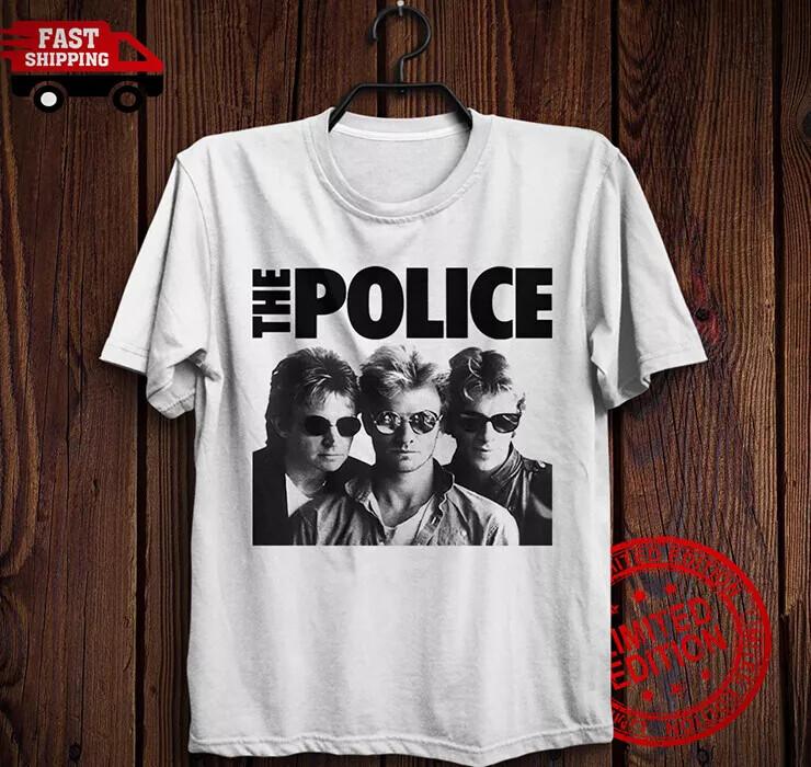 Vintage the Police band Tshirt Sting,Andy Summers,Stewart Copeland Synchronicity