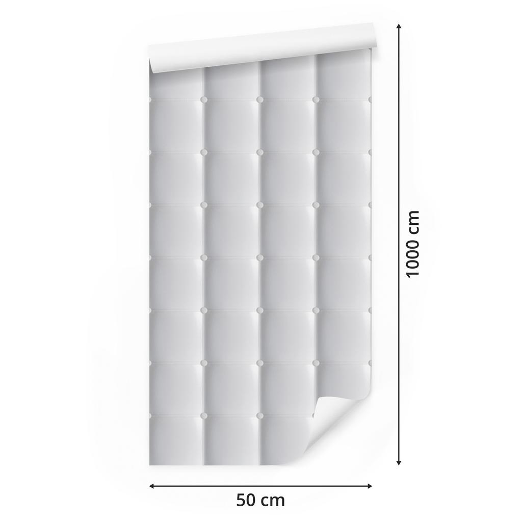 Quilted light wallpaper for living room and bedroom 50x1000