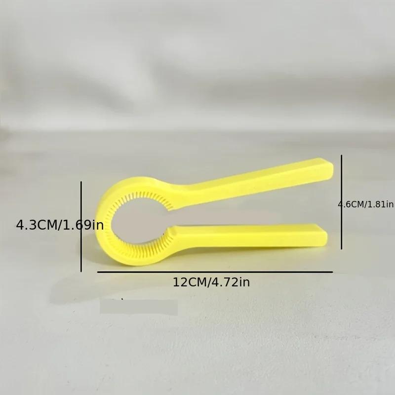 Unique Multi-function Bottle Cap Opener Yellow Plastic Rotary Bottle Opener Bar Supplies Bottle Opener Kitchen Tool