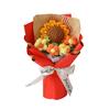Wool Knitted Rose Sunflower Hand Crocheted Yarn Flower Bouquet,Artificial Sunflower, Handmade Everlasting Bouquet Crochet Flowers Teacher Appreciation