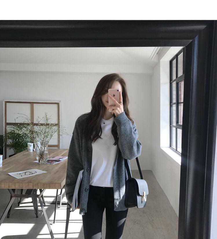 2026 Korean Harajuku Style Women's Loose Knit Cardigan Jacket