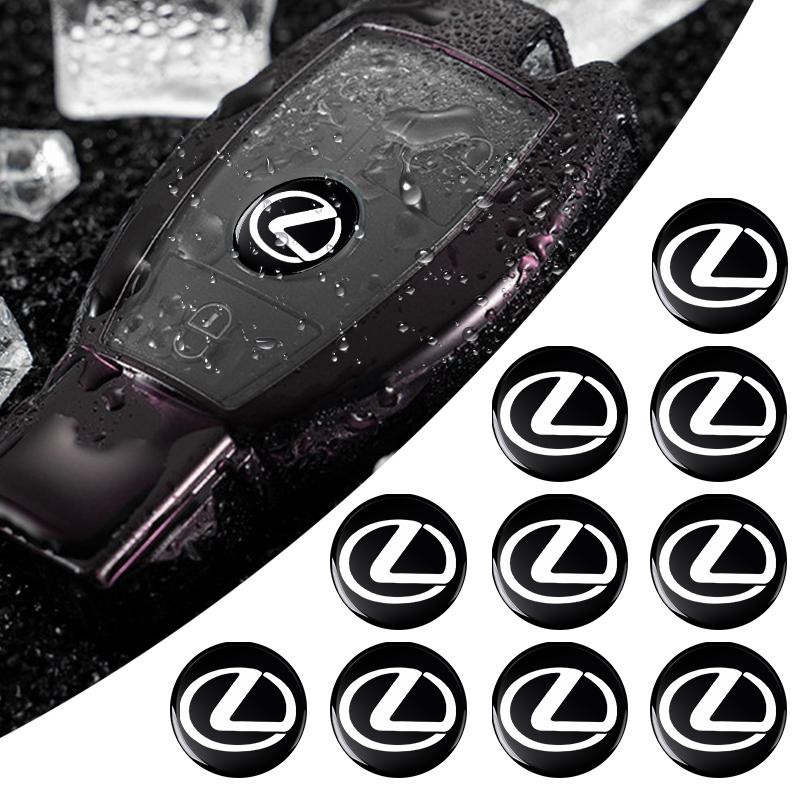 5/10/20Pcs Car 3D Aluminium Emblem Key Shell Remote Fob Stickers For Lexus IS IS250 IS250C IS300 IS300C IS350 IS350C F SPORT RX