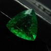 Natural Green Emerald Loose Gemstone 7 ct Trillion Cut for Jewelry Making and Gem Collections