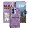 Чехол-книжка для Poco M6 Pro X6 Neo X6 Pro M5S F5 X5 X3 X4 Pro 5G PocoPhone C65 C61 C50 C51 C55 цветок Кожаный кошелек Слот для карт