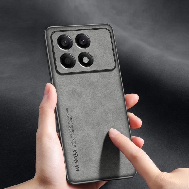 Чехол для POCO X6 Pro 5G Чехол Роскошная Кожаная Задняя Крышка Для Xiaomi POCO X6Pro 5G Удобный Чехол для Телефона Силиконовый Защитный Бампер
