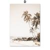 Beige Flower Palm Leaf Beach Lighthouse Wall Art Canvas Painting Nordic Posters And Prints Wall Pictures For Living Room Decor