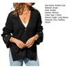 Women Oversized Button Down Cardigan Knitted Long Sleeve Open Front Sweater