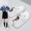 White Shoes for Women New Spring Students Korean Style Versatile Casual Ins Trendy Platform Fashion Sneakers Kt2616