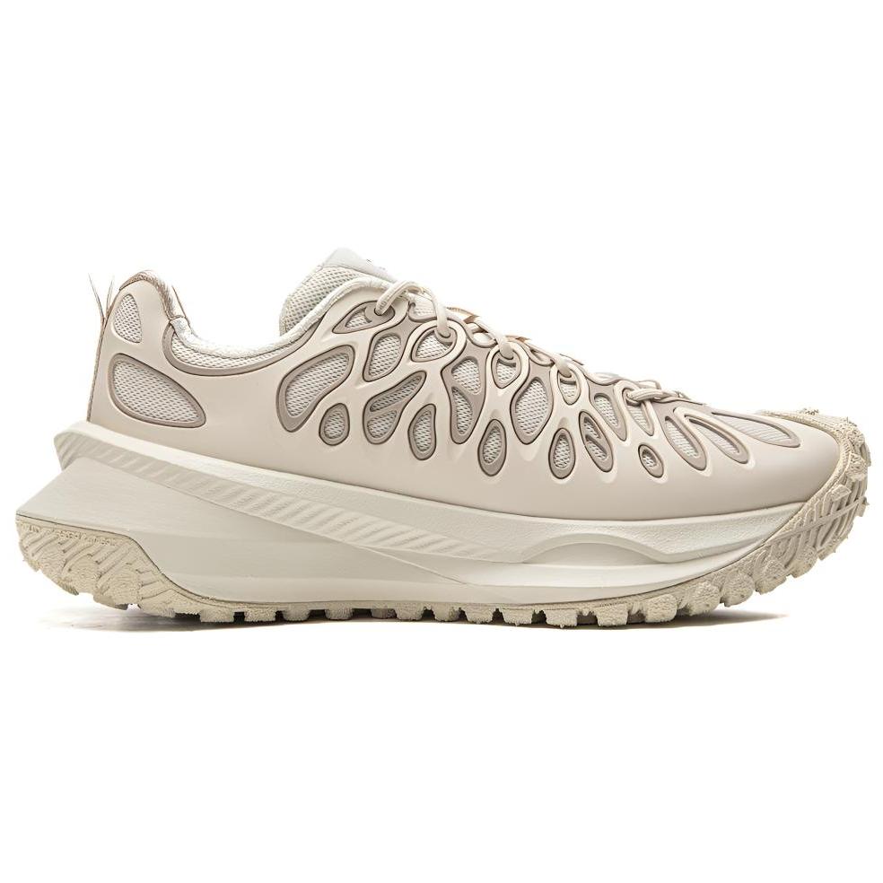 Li Ning Youxia Versatile Wear-Resistant Shock Absorbing Low-Top Casual Running Shoes Unisex Sneakers Beige AZGV087-2