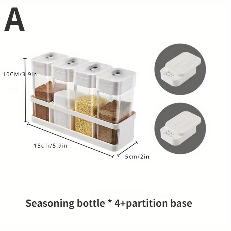 Кухонная коробка для приправ и специй, масляный горшок, комбинированное хранилище, герметичная влагонепроницаемая бутылка для специй, четыре отделения, банка для специй
