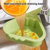 Sink Drain Basket Strong Load-bearing Universal Simple Installation Kitchen Sink Triangle Storage Rack with Drain Hole